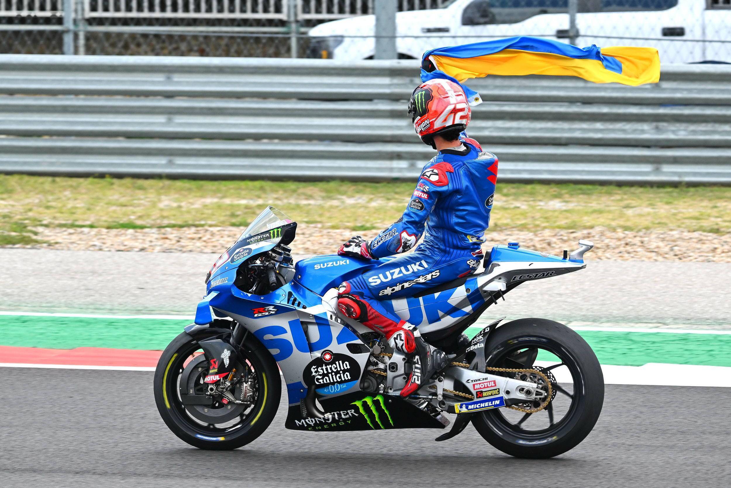 motogp2022美国站suzuki第500次登上颁奖台