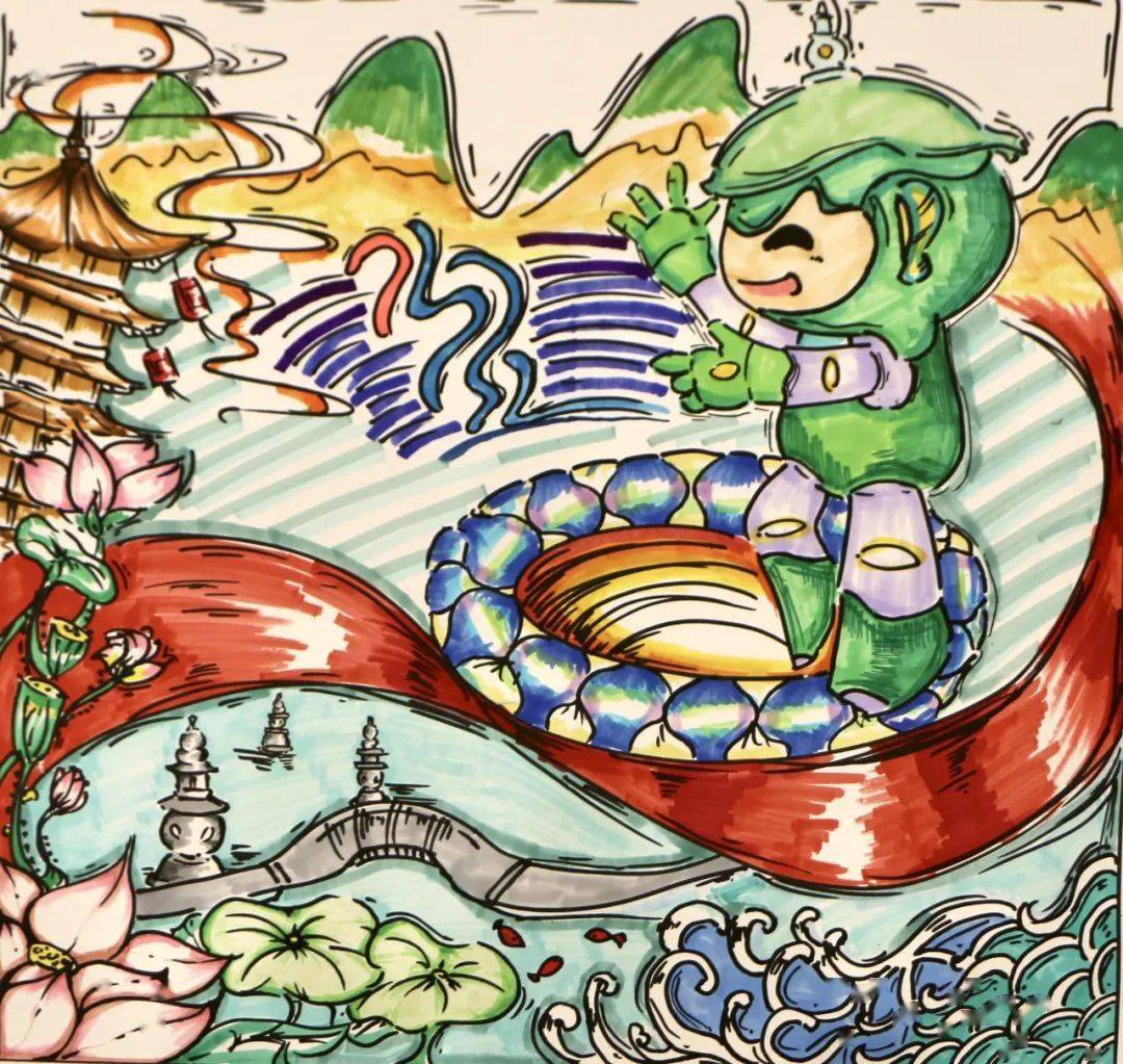 校园科技节③ | "桐"向未来,共迎亚运_绘画_杭州_比赛