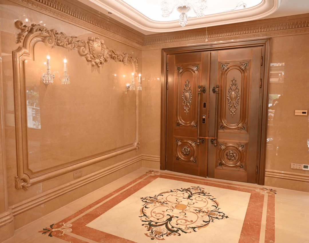 别墅大理石拼花精雕细琢的工艺个性时尚的设计