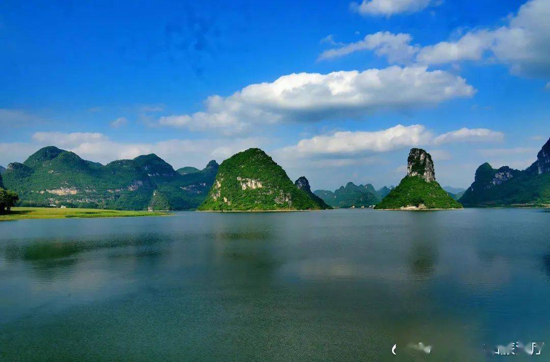 最想打卡的影视ip里的广西山水崇左大新乔苗平湖