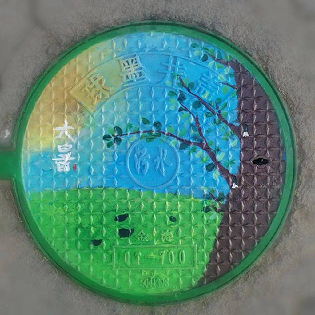 【张家口市第一中学】创意"井盖画"——让一中尽显"中国风"