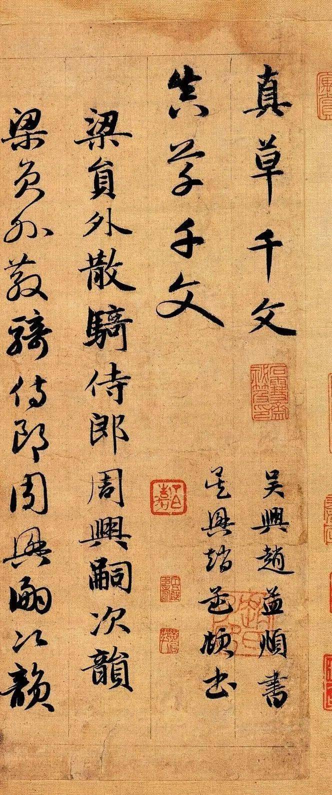 岐山書畫趙孟頫真草千字文保持了智永作品的典雅和流美