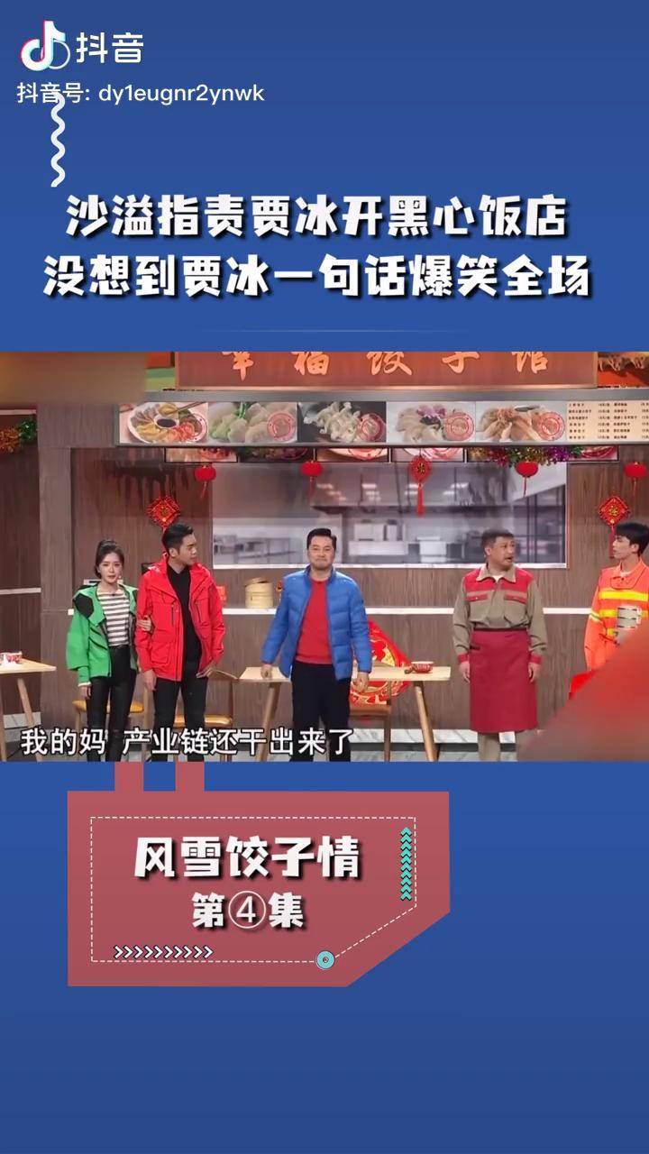 小品风雪饺子情沙溢指责贾冰开黑心饭店没想到贾冰一句话爆笑全场小品