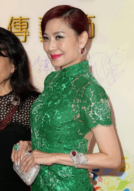 邝美云奔六的年纪也不显老,穿旗袍裙优雅又窈窕,"奶奶辈"少见_裙装