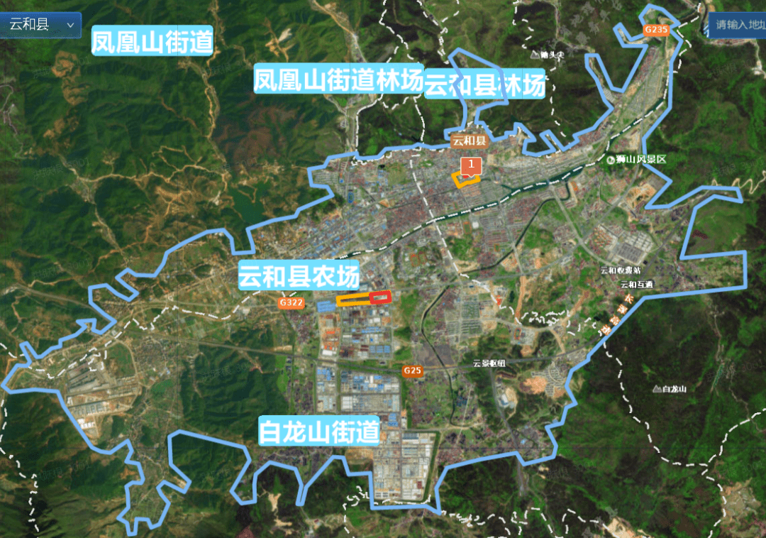 云和县划定三区范围