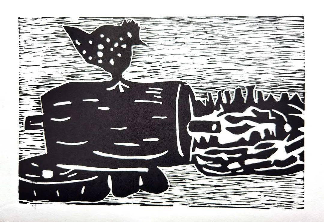 渭南初级中学第七届校园文化艺术节 传承的力量 美术版画作品展 创作 王彦鸽 新兴