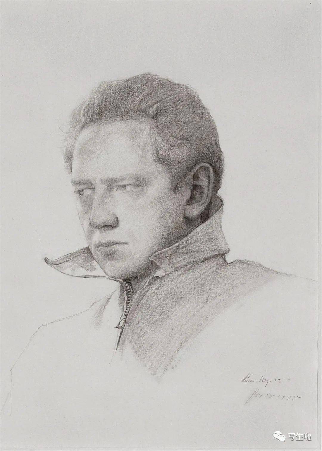 写生啦安德鲁怀斯andrewwyeth素描作品