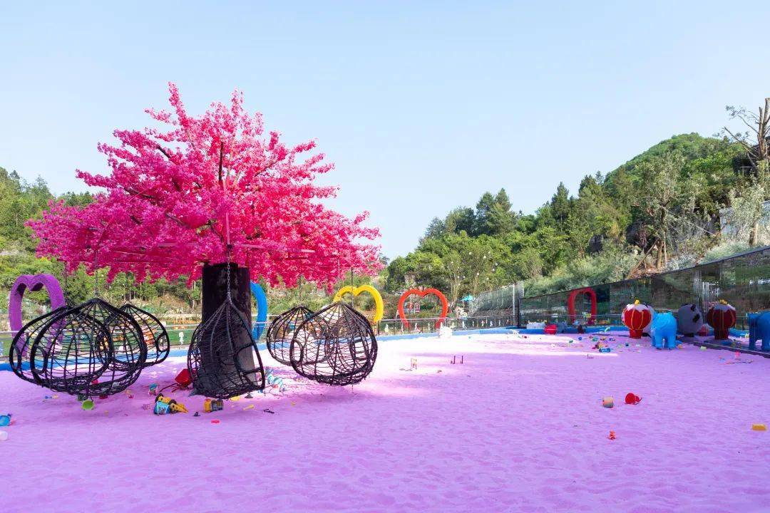 彩色沙滩,泡泡秀._小孩子_项目_上村