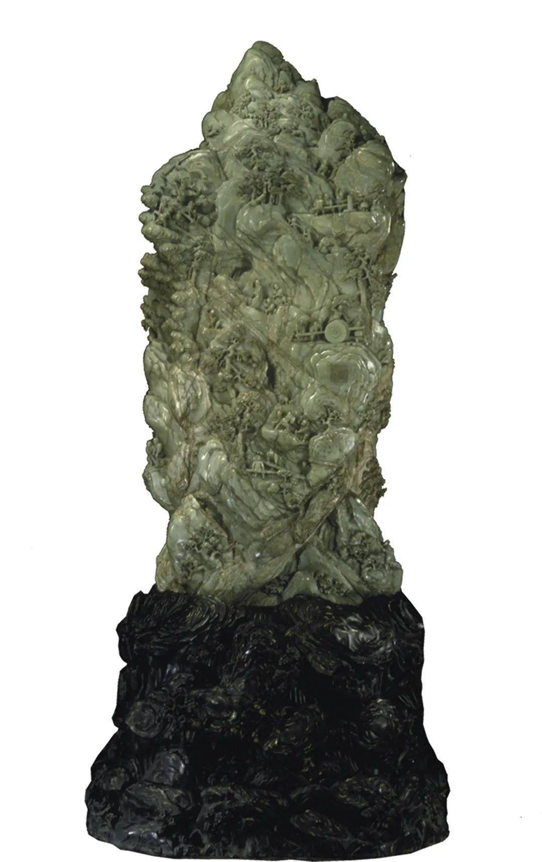 清·山子雕《大禹治水图》故宫博物院藏清乾隆五十二年,当工匠雕