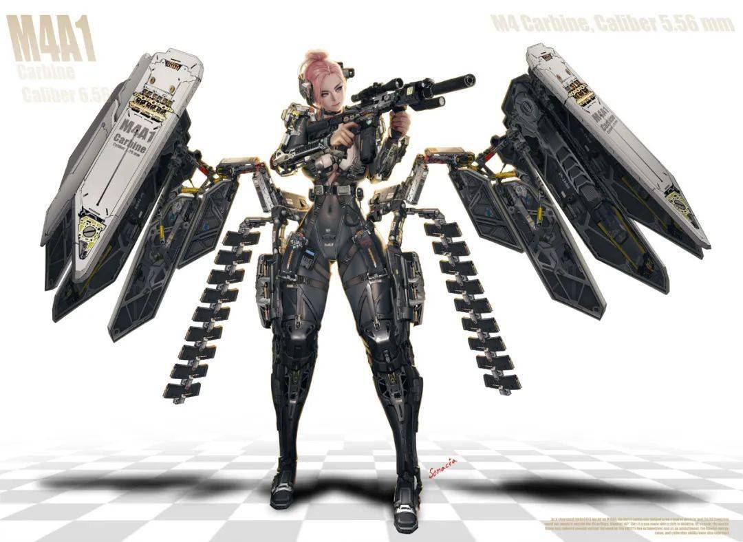 半妖半媚半写实这波直男猛女的终极浪漫人体机甲强者的女战士实在够顶