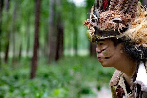 回响河南博物院葛天氏之乐实景拍摄还原远古先民踏地为节击鼓而歌场面