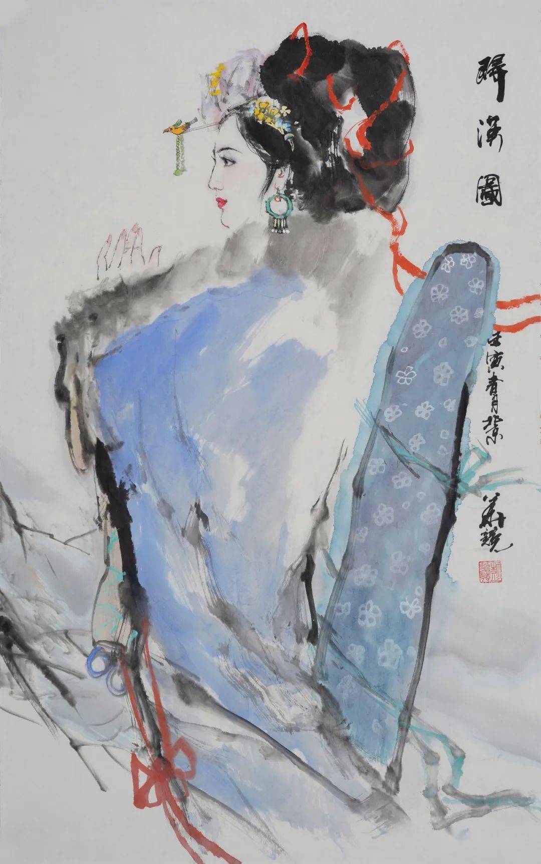 作品展示创作现场一幅画的诞生|彭华竞《塔吉克少女》 2022-04-30一幅