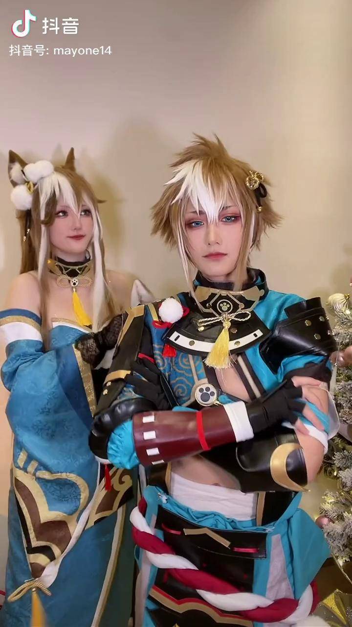 原神cos希娜小姐五郎可爱猫爪舞这么可爱的五郎希娜小姐做梦会梦到吧