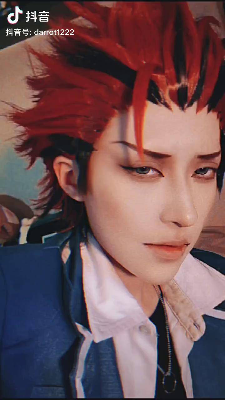 耳夹实在太疼就卸了凑合看看cos鬼龙红郎偶像梦幻祭变装