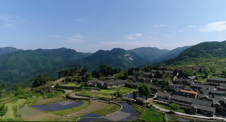 传统古村落小漆园村大屋垸村东冲村