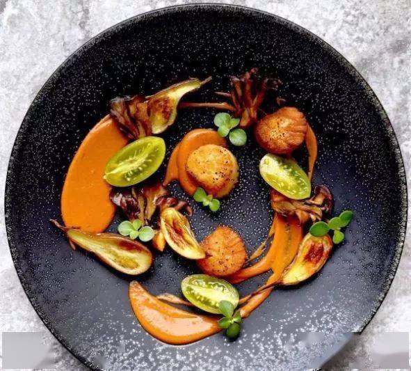 分享西餐chef海鲜摆盘搭配