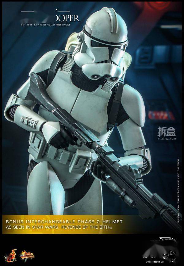 hottoys星球大战克隆人飞行员白兵战斗机器人16可动人偶