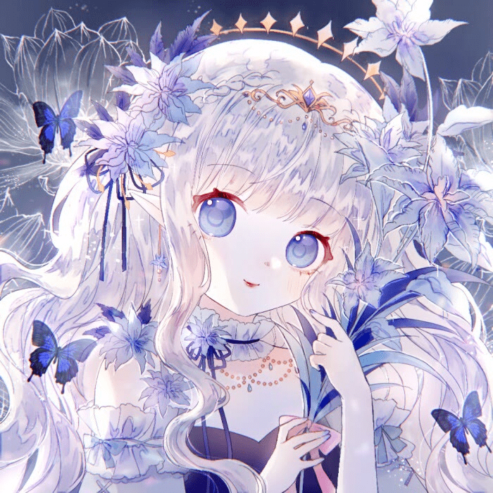 动漫头像 | 戴着王冠的绝美女头_wi-fi_图片_图文