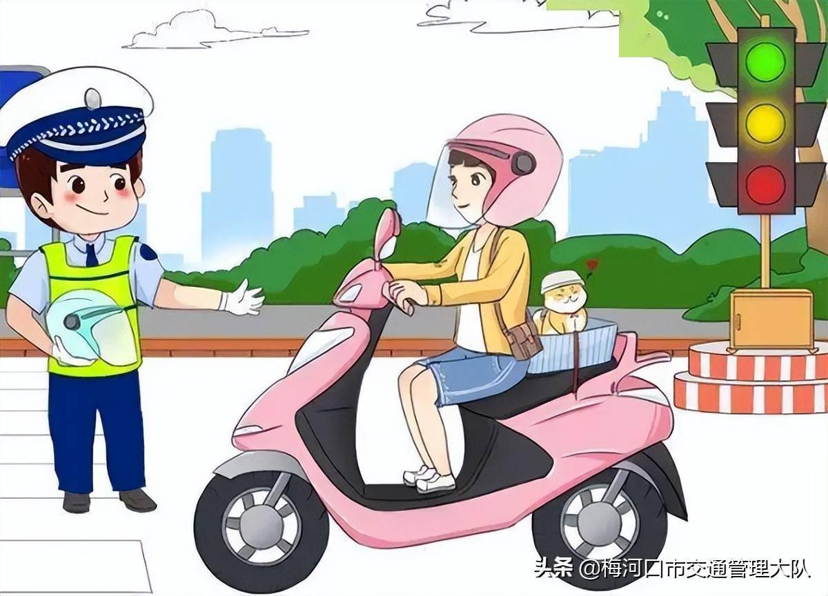 电动车驾驶员严格遵守《中华人民共和国道路交通安全法》,并自觉做到