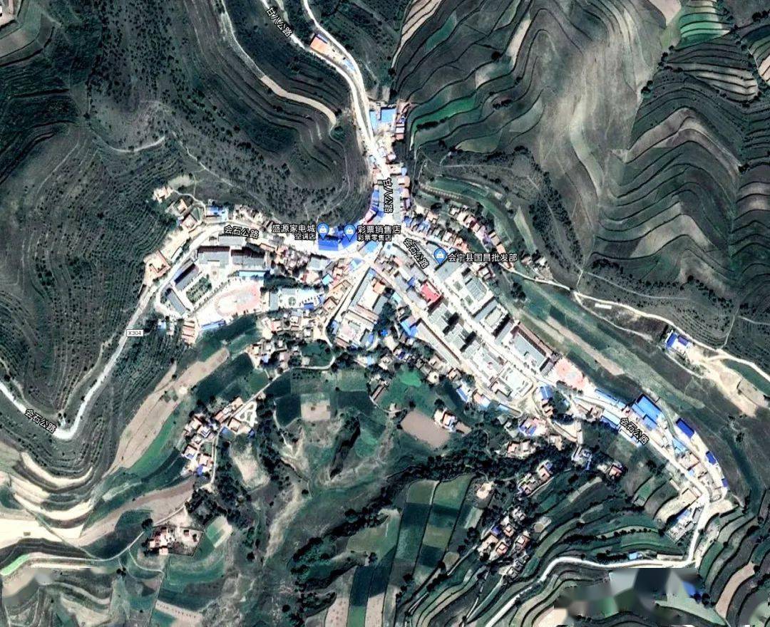 会宁28个乡镇卫星图首次曝光
