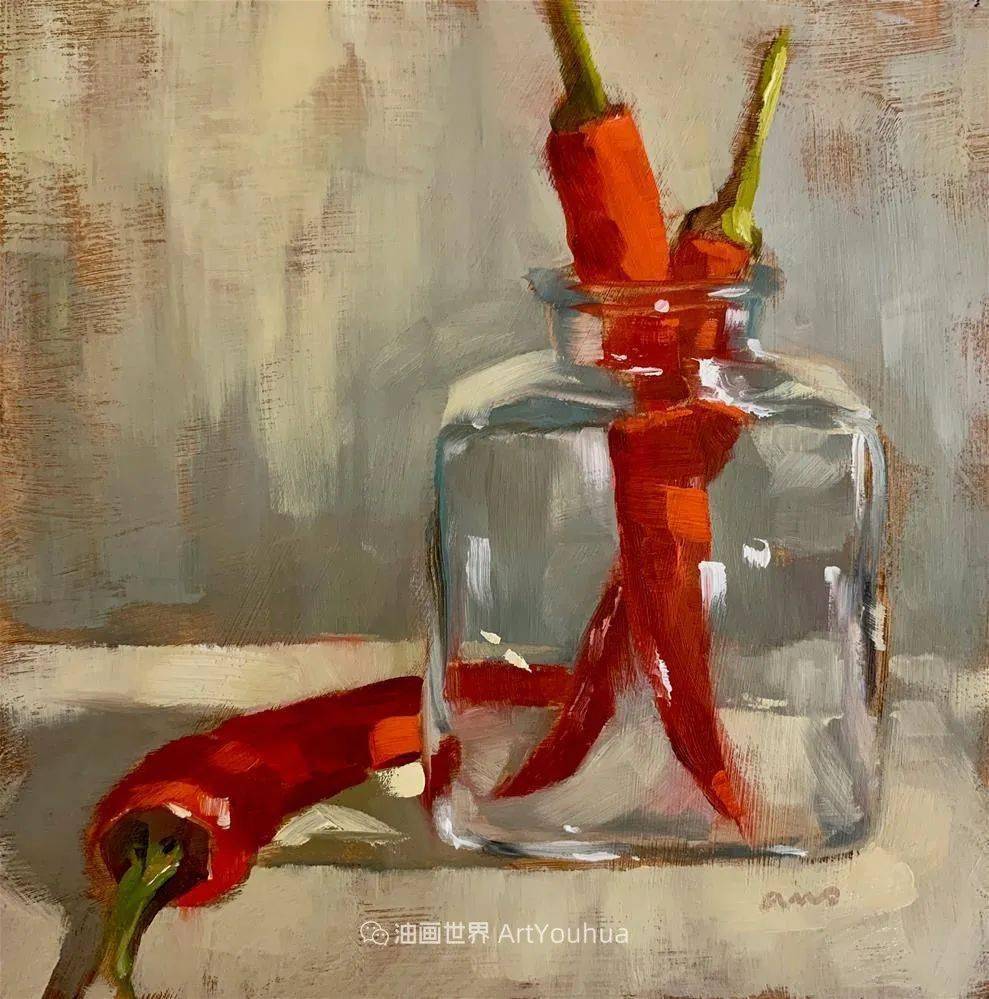 超美的色块，笔触粗犷却又极具质感的静物油画！_搜狐网