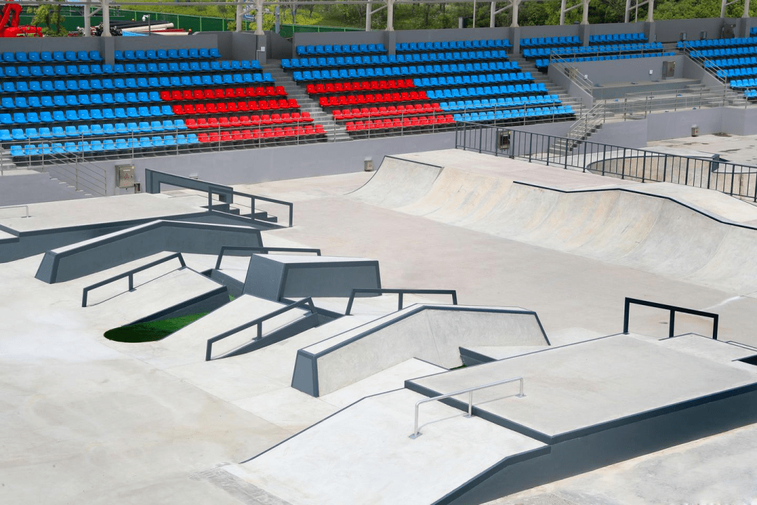 塘塘带你解锁亚运滑板公园—>_场地_培训_赛事
