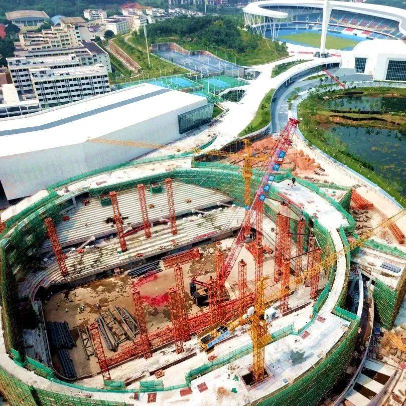 南海区体育中心项目体育馆钢结构首吊圆满成功_施工_设计_造型