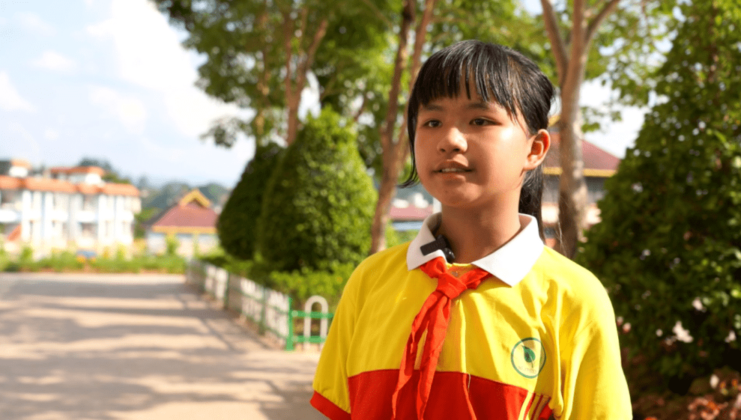 勐腊县第二小学五年级四班学生罗恩悦说:"妈妈,我知道我对您的爱是说