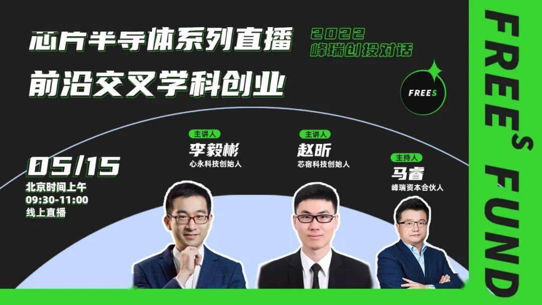 上線,曦智科技創始人&ceo沈亦晨,在線上與峰瑞資本創始合夥人李豐就