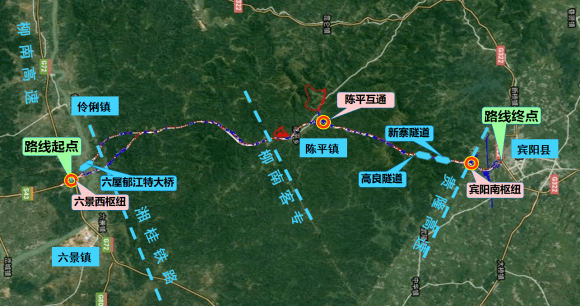 工程进展一跨过江顺利合龙六宾高速公路全线贯通
