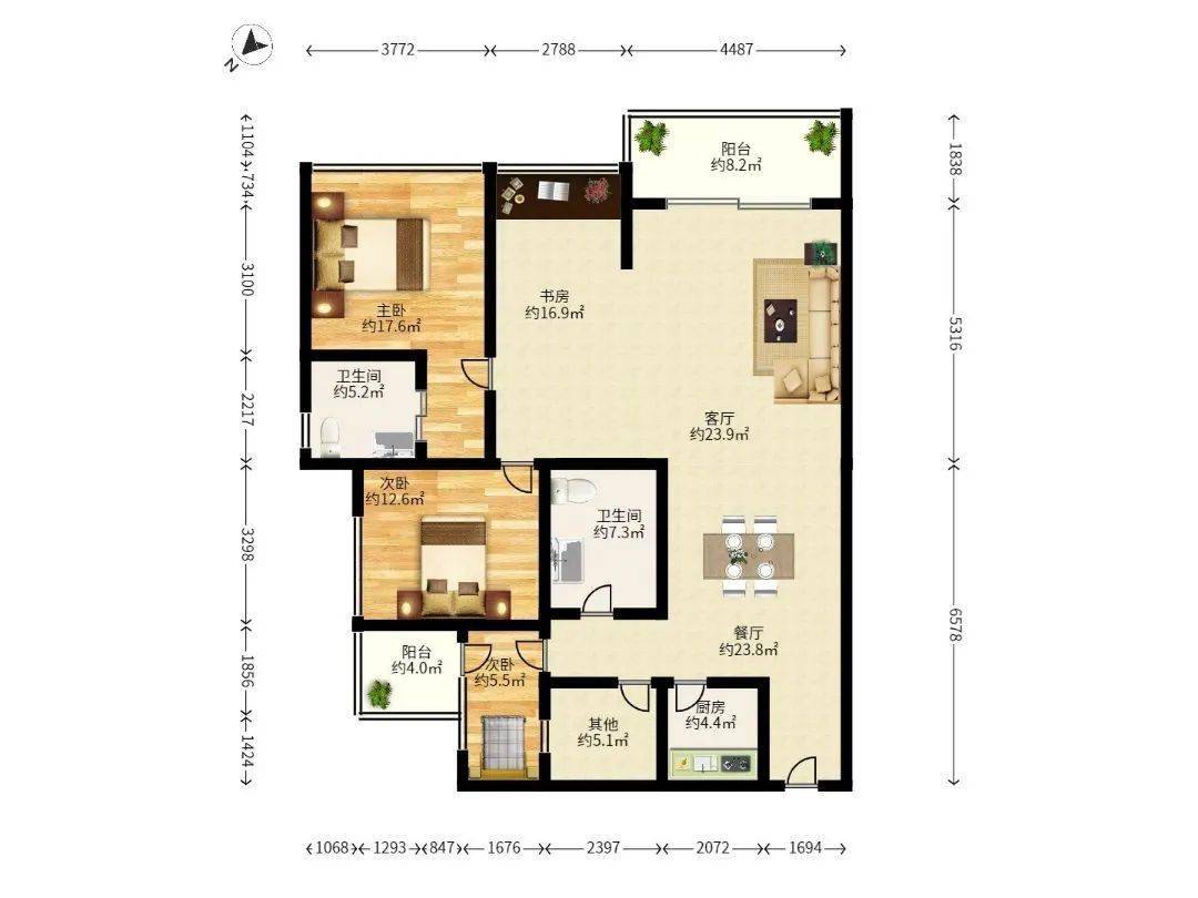 【深圳湾一本证高拓】深圳湾·3 1房 | 阳光海滨花园 132.