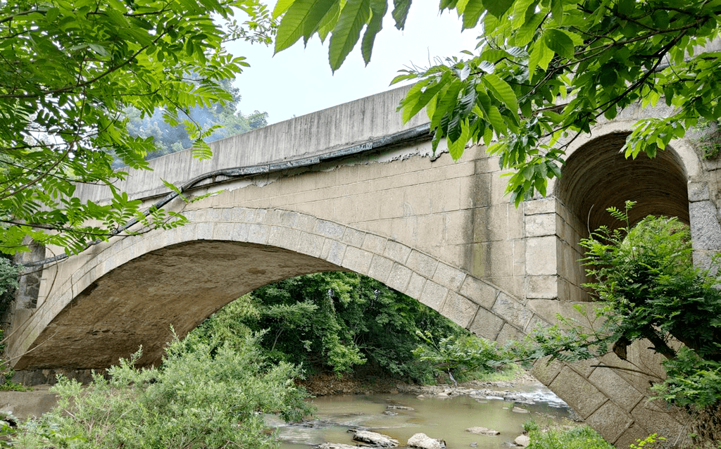 7 米,长22米,结构为圬工拱桥.