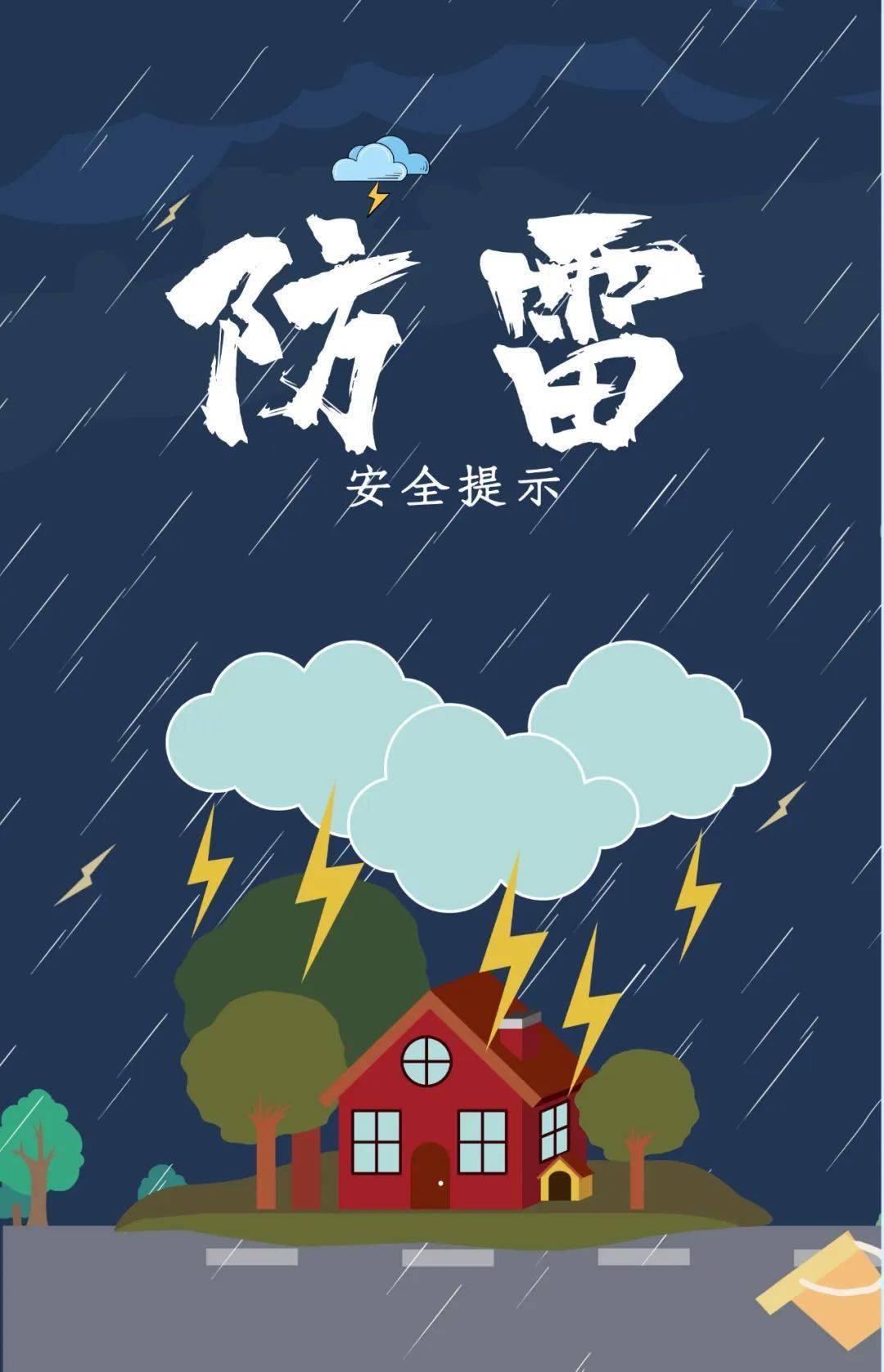 防灾减灾防雷安全提示