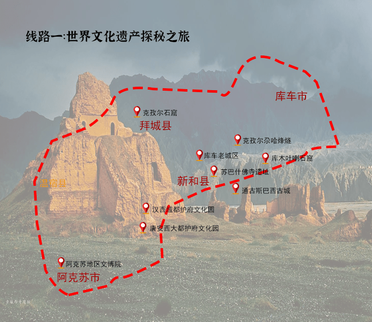 蘇巴什佛寺遺址規模宏大是新疆地區迄今發現的最大的佛寺遺址