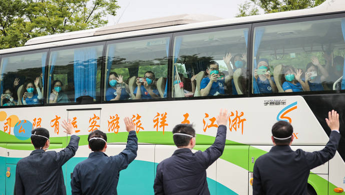 上海欢送浙江核酸采样队浙江护士难忘上海雅叔的雅雅侬