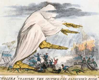 在150年前,医生们对霍乱的普遍看法是:它是由瘴气引起的,这被称为瘴气