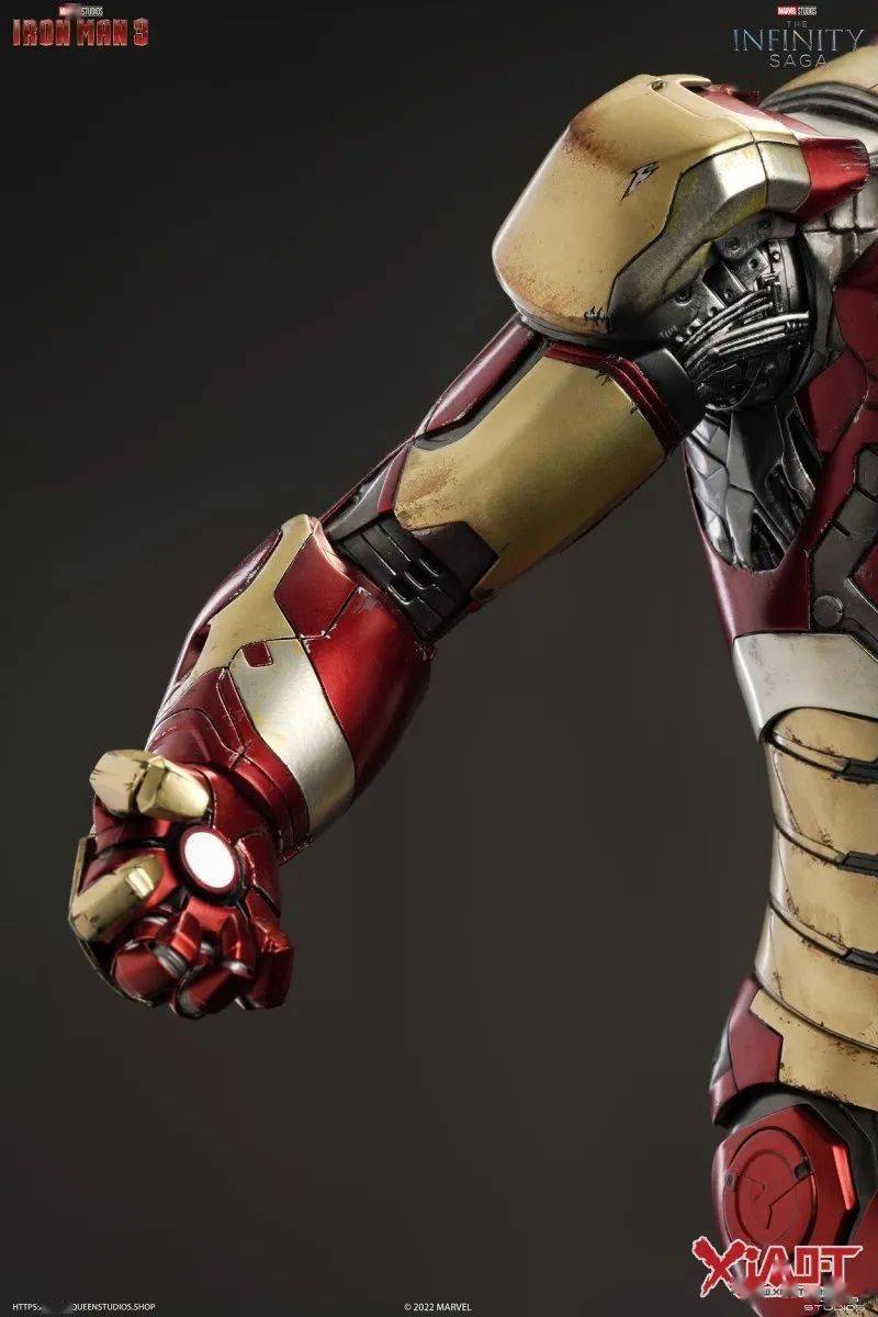 查看内容queen studios marvel《钢铁侠3》钢铁侠马克42 1/4 比例全身