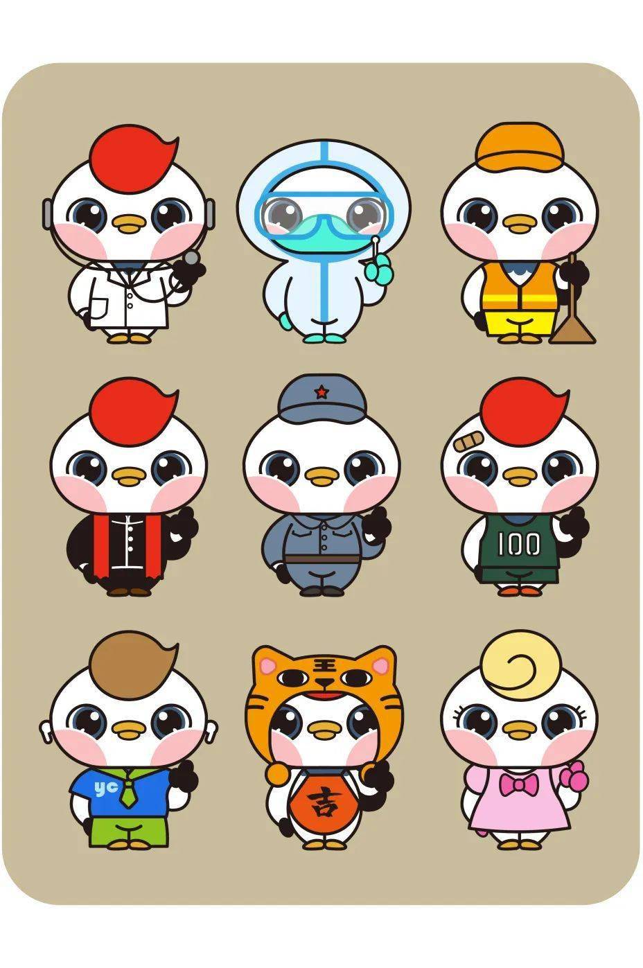 形象特色:以丹顶鹤为原型创作的盐城共青团吉祥物鹤小团.