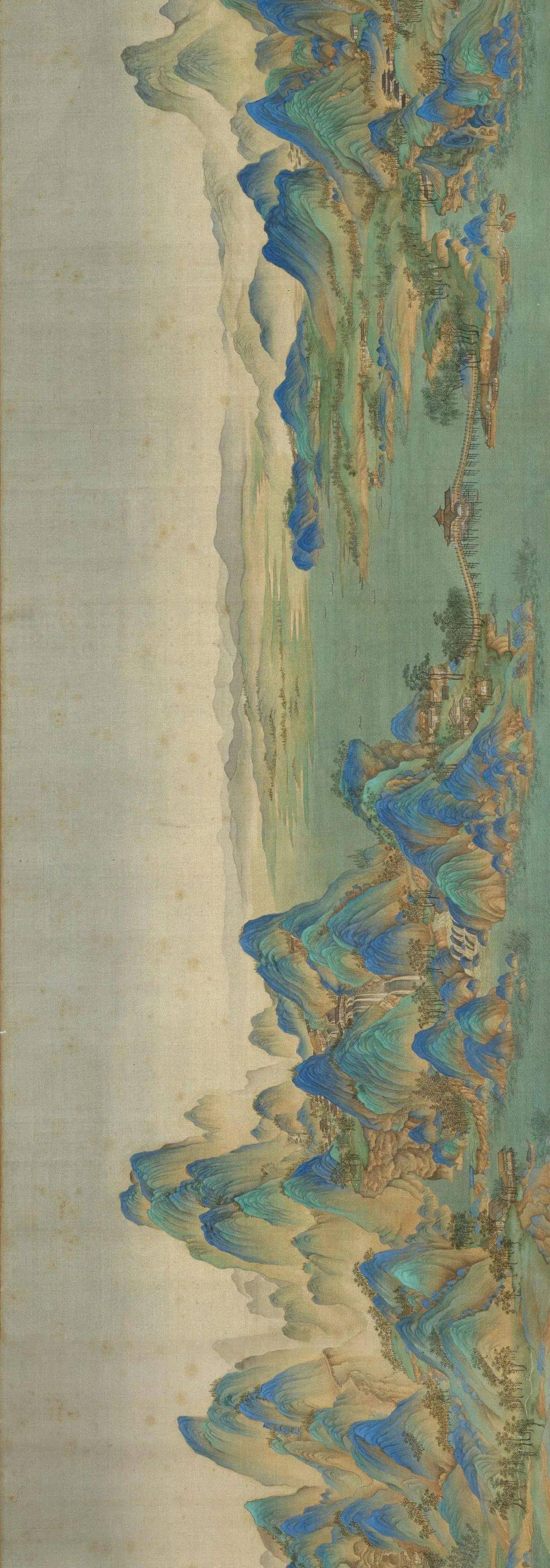 江山千里望无垠中国历代青绿山水画展