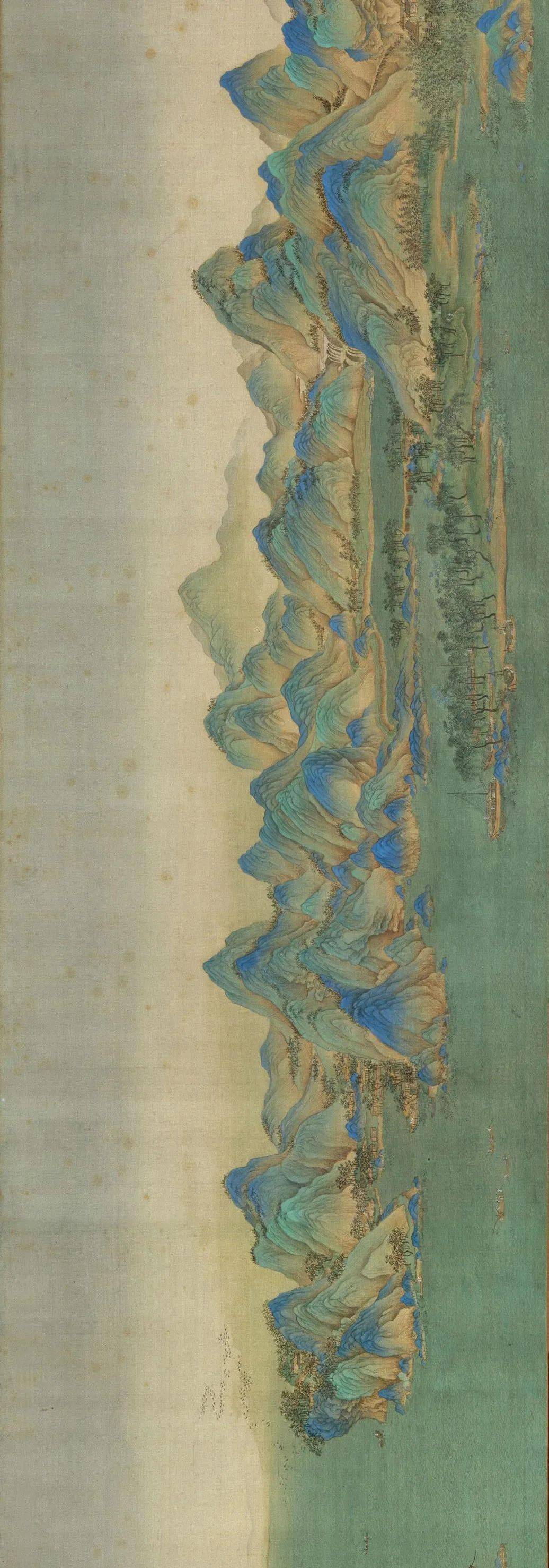 江山千里望无垠中国历代青绿山水画展