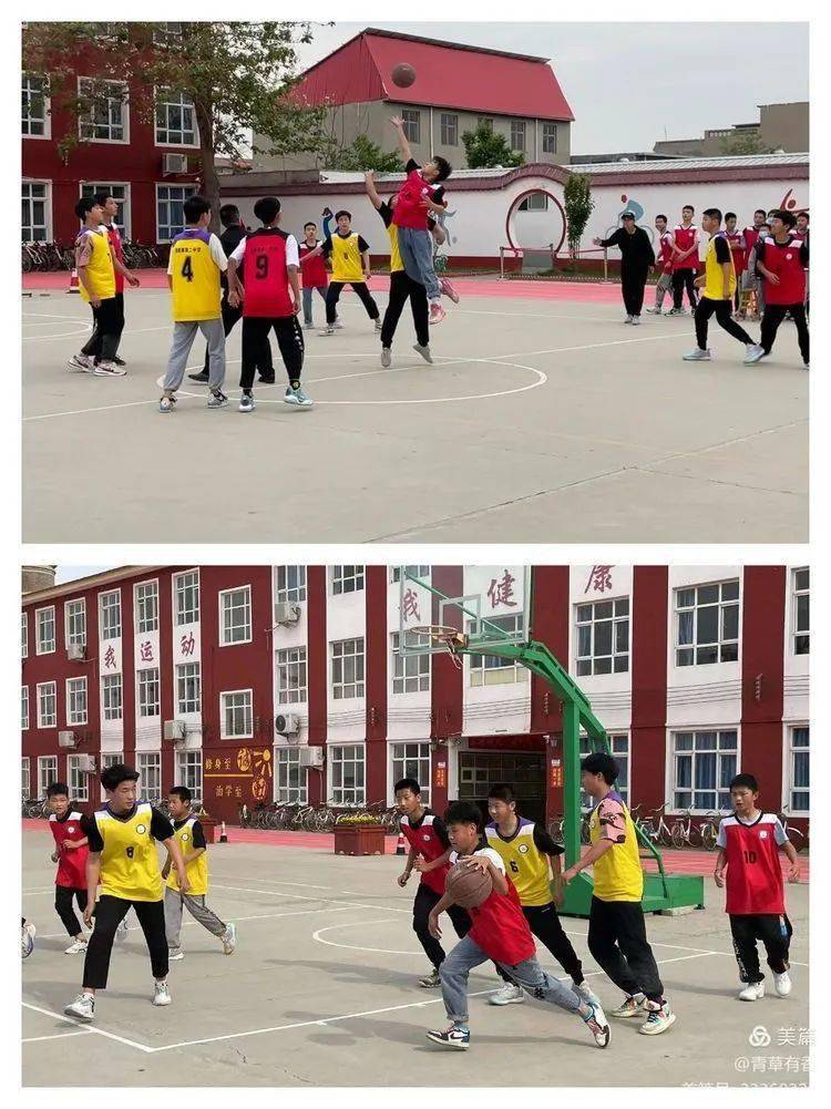 青春激扬迎篮而上石家庄市栾城区窦妪镇第二中学庆祝中国共青团建团