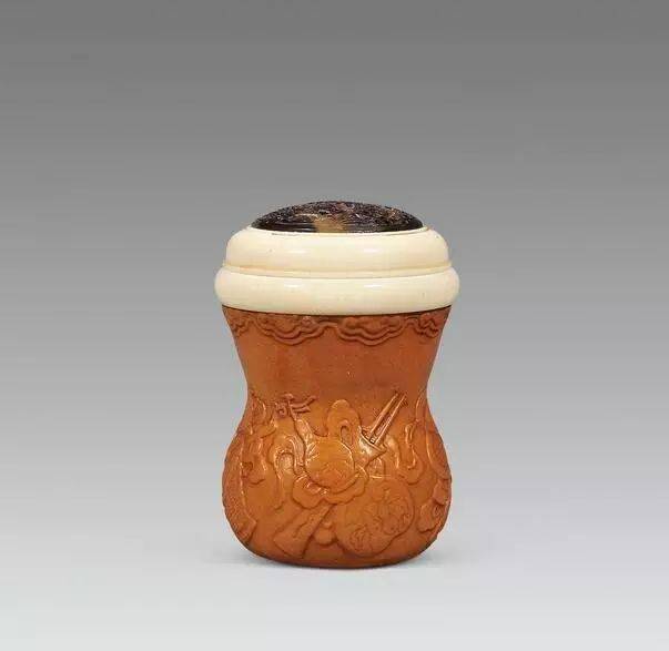 二十世纪 玳瑁花鸟纹蒙油壶鲁葫芦二十世纪 模印梅花纹蛐蛐葫芦老清代