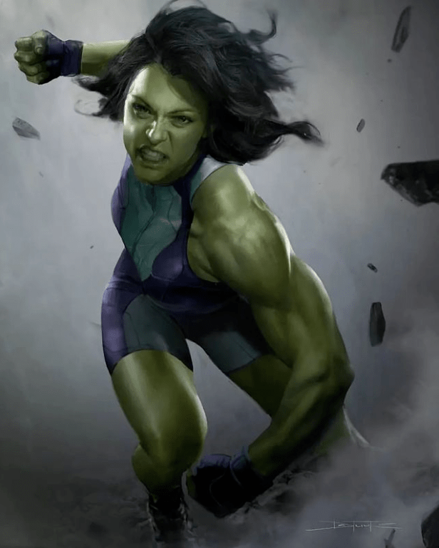 强壮的绿巨人女生图片