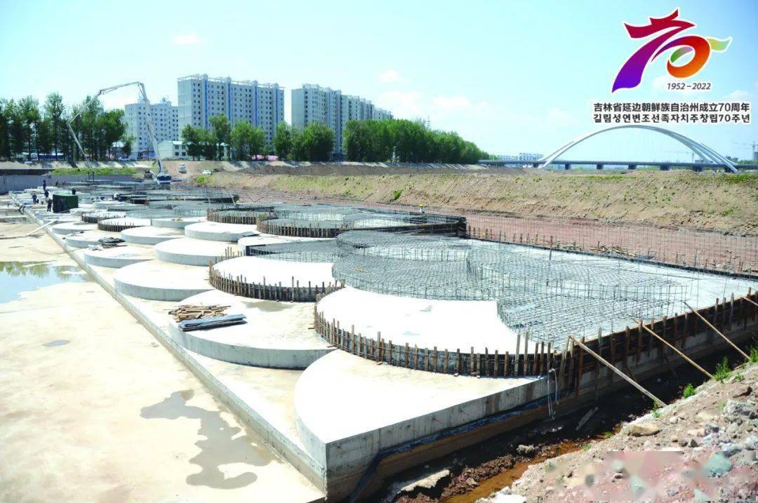 延吉鱼鳞坝,8月末完工!_拦河坝_项目_河道