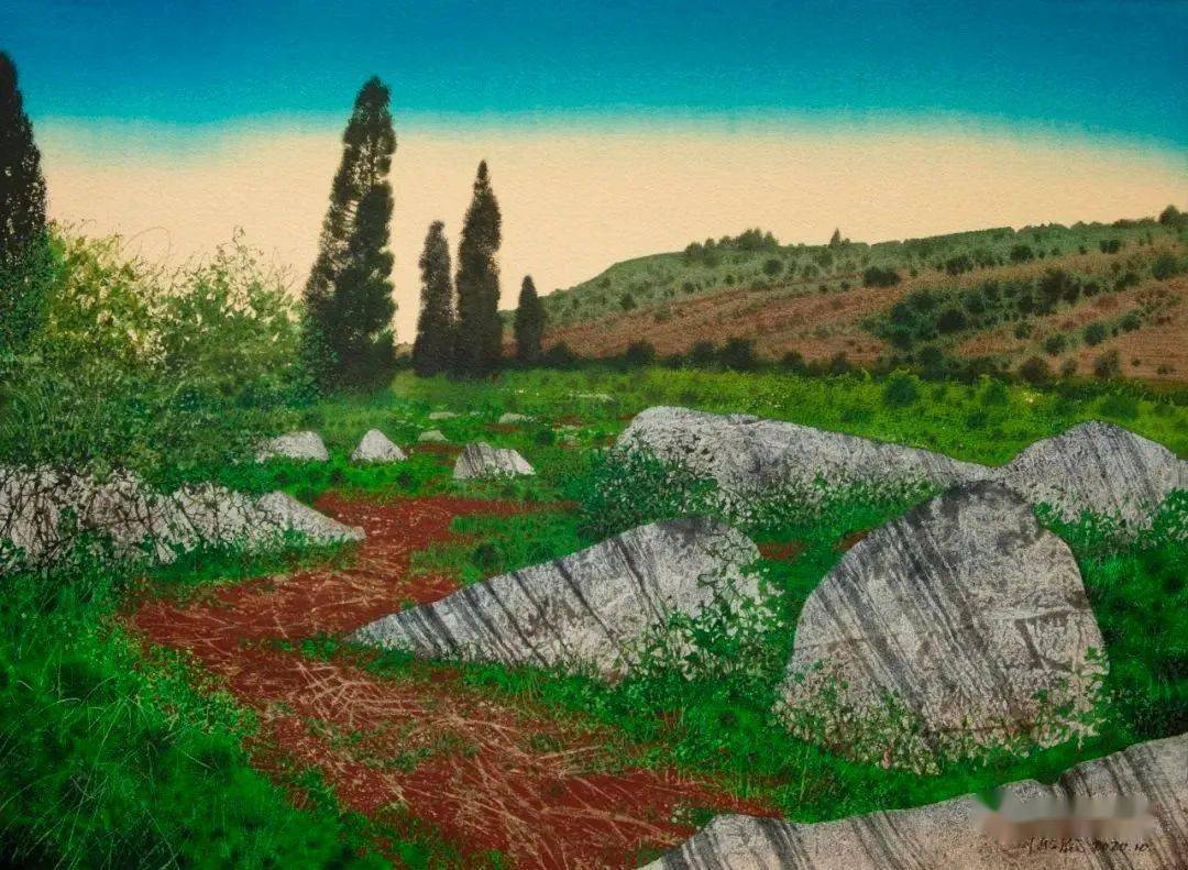 欣赏画和远方隽永的诗意陈流风景作品