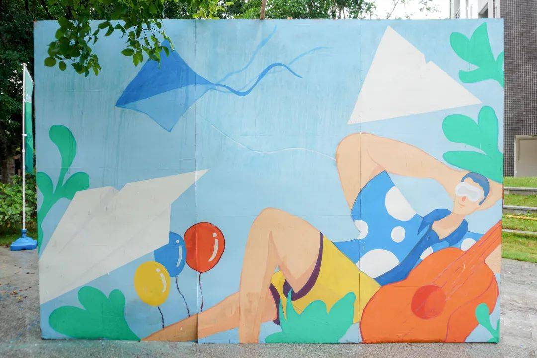 墙绘大赛作品出炉,快来pick你的最爱吧!_组长_青春_设计