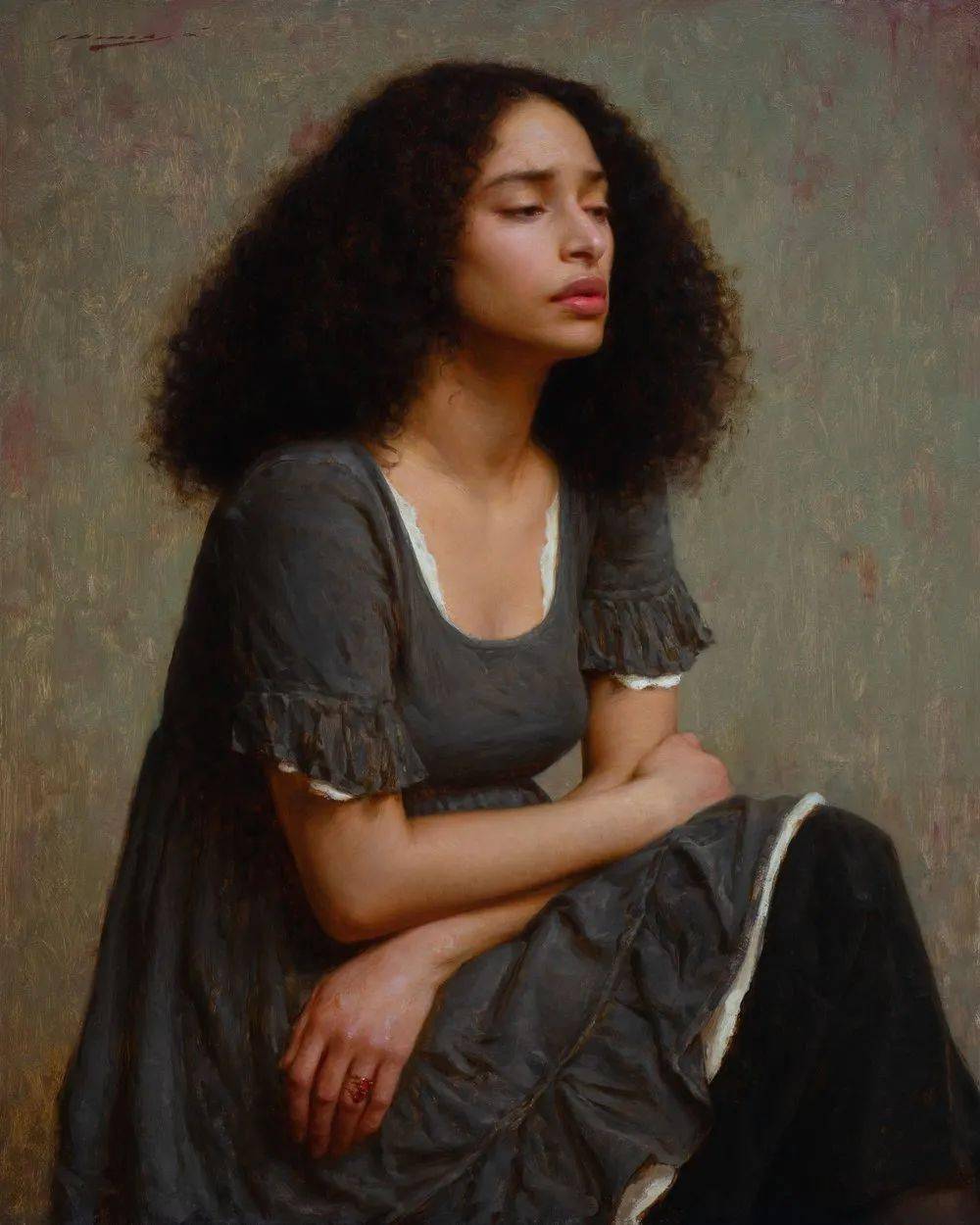 美国画家亚历克斯·威尼西亚精致人物油画艺术作品欣赏,真的画的太好