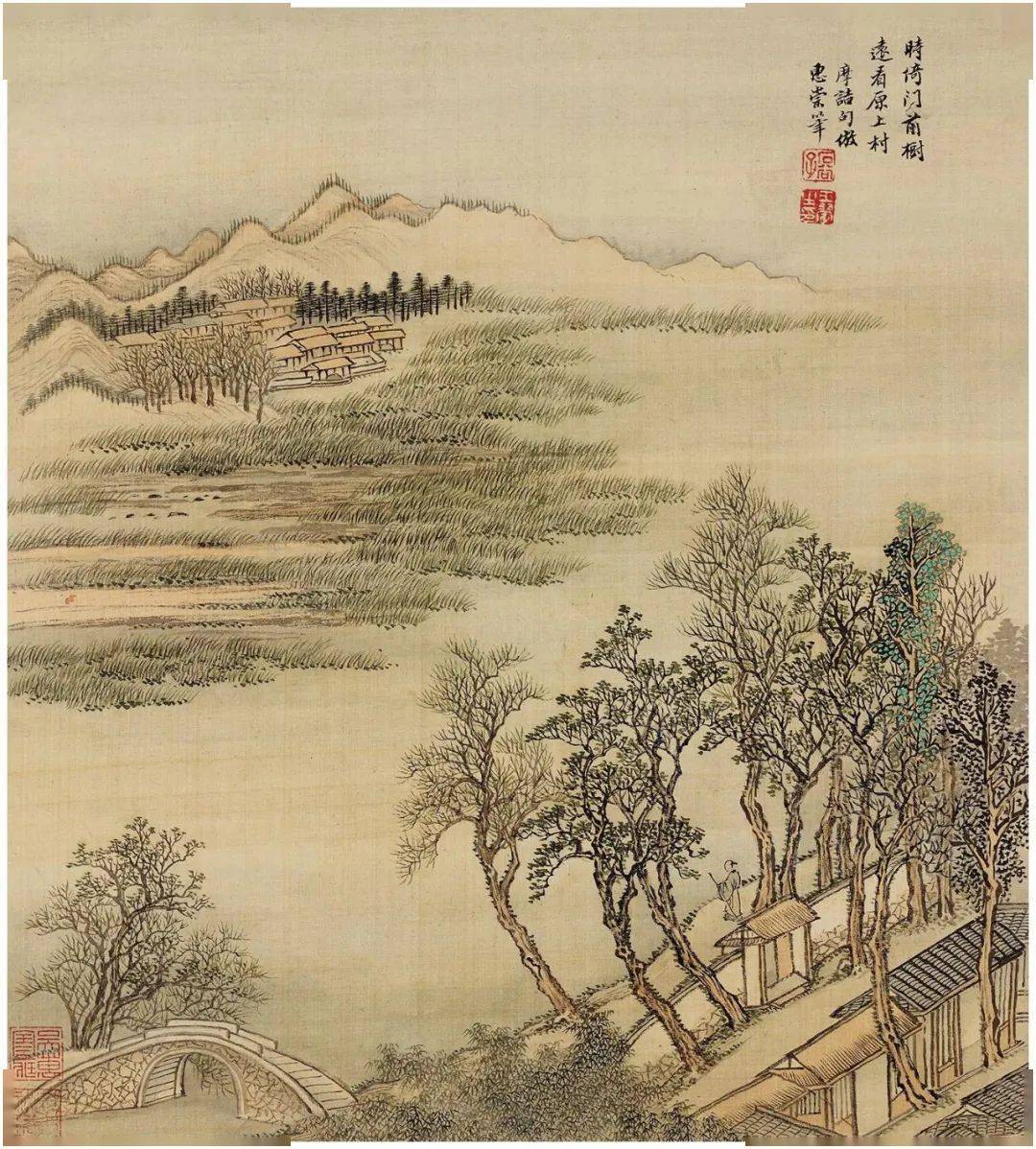 王翚仿宋元山水册古韵生动