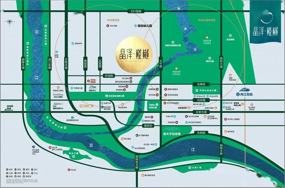 内江万晟城地图图片