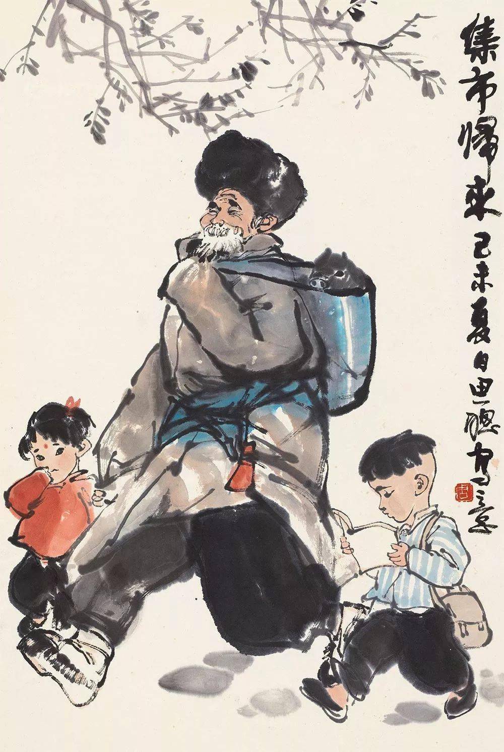 水墨儿童画童趣满满